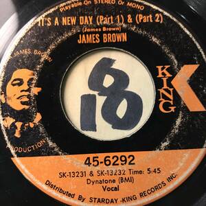 試聴 JAMES BROWN IT’S A NEW DAY PT1 PT2 VG++ SOUNDS EX 