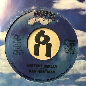 試聴 DAN HARTMAN INSTANT REPLAY 両面NM 