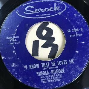 試聴 THEOLA KILGORE I KNOW THAT HE LOVES ME 両面VG++ SOUNDS EX + おまけ THE TEMPTATIONS CHECK YOURSELF 両面VG ２枚セットでの画像2