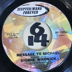 試聴 バカラック＆デヴィッド DIONNE WARWICK HERE WHERE THERE IS LOVE / MESSAGE TO MICHAEL 両面NM ソフトロックの世界