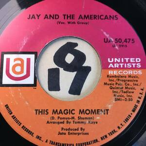 試聴 JAY AND THE AMERICANS THIS MAGIC MOMENT EX 