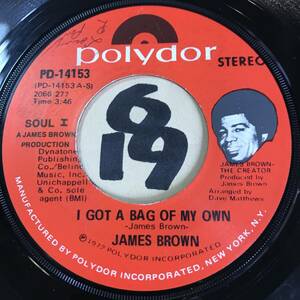 試聴 JAMES BROWN I GOT A BAG OF MY OWN 両面EX