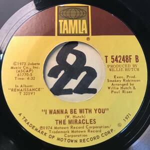 試聴 B面のスイートも良い。THE MIRACLES DO IT BABY / I WANNA BE WITH YOU 両面NM