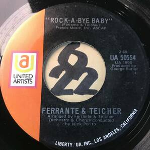 試聴 FERRANTE & TEICHER ROCK-A-BYE BABY / MIDNIGHT COWBOY 両面NM の画像1