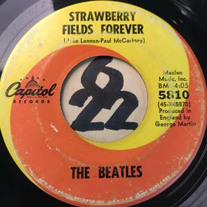 試聴 THE BEATLES STRAWBERRY FIELDS FOREVER / PENNY LANE 両面VG++ SOUNDS EX+ 