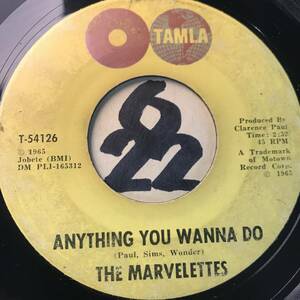 試聴 THE MARVELETTES ANYTHING YOU WANNA DO 両面VG++ SOUNDS EX