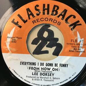 試聴 LEE DORSEY EVERYTHING I DO GONH BE FUNKY / THERE SHOULD BE A BOOK 両面NM ニューオーリンズ/Allen Toussaint制作 の画像1