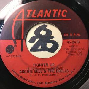 試聴 ARCHIE BELL & THE DRELLS TIGHTEN UP PT1 PT2 両面VG+ SOUNDS VG++