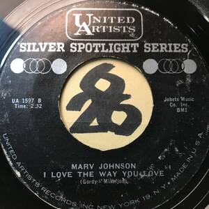 試聴 MARV JOHNSON I LOVE THE WAY YOU LOVE 両面EX+ デトロイト・クラシック