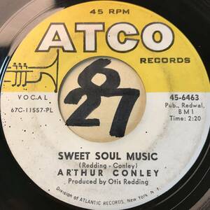 試聴 ARTHUR CONLEY SWEET SOUL MUSIC 両面VG++ SOUNDS EX 