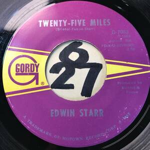 試聴 EDWIN STARR TWENTY-FIVE MILES 両面EX 