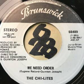 試聴 THE CHI-LITES WE NEED ORDER 両面NM Nachtschwrmer Roey Marquis II feat. Tefla & Jaleelネタの画像1