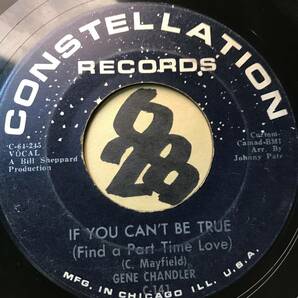 試聴 1964 カーティス・メイフィールド x GENE CHANDLER IF YOU CAN’T BE TRUE 両面VG++ SOUNDS EXの画像1