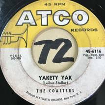 試聴 DOO-WOP/ROCK ’N ROLL 1958 THE COASTERS YAKETY YAK 両面VG+ SOUNDS VG++_画像1