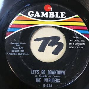  audition THE INTRUDERS LET*S GO DOWNTOWN VG++ SOUNDS EX+