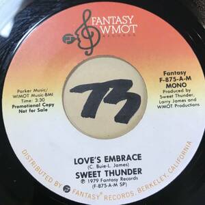 試聴 SWEET THUNDER LOVE’S EMBRACE 両面NM レオン・トーマス 