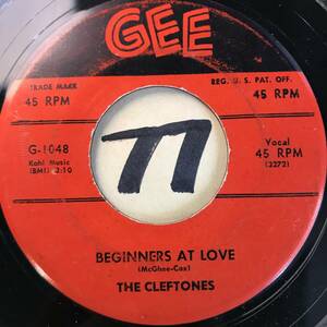 試聴 ハンド・クラッピング DOO-WOP1958 THE CLEFTONES LOVER BOY / BEGINNERS AT LOVE 両面EX+ 