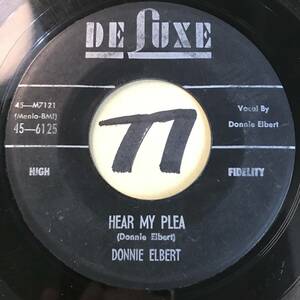 試聴 リズミック・ブルース/クイック・ジャンパー1957 DONNIE ELBERT HEAR MY PLEA VG+ SOUNDS VG++ ルーツ・スカ/サウンドシステム