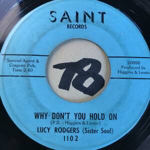 試聴 LUCY RODGERS WHY DON’T YOU HOLD ON 両面EX 