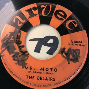 試聴 61年ガレージ・サーフ推薦 THE BELAIRS MR. MOTO 両面VG(+) SOUNDS VG+ VA-THE BIRTH OF SURF収録/クランプスGAZ MAYALL桑原茂一 