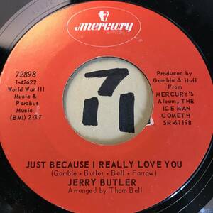 試聴 JERRY BUTLER JUST BECAUSE I REALLY LOVE YOU 両面NM U-Love J Dilla /I Still Love You Nottz feat. Mayer Hawthorne ネタ