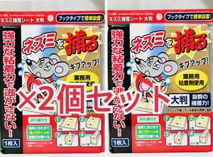 大判 ネズミ捕りシート ねずみ取り ネズミとり ネズミ退治×2個セット