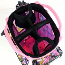 1円★OMNIX オムニクス Rainbow CADDIE BAG　レインボー キャディバッグ（Rainbow-Pink）限定カラー 完成タイプ スケルトン仕上げ★_画像6