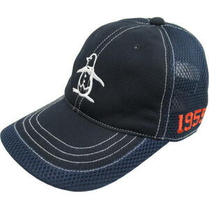 1 jpy * Munsingwear wear WT244 big Logo mesh cap ( navy )* free shipping * cool with function *