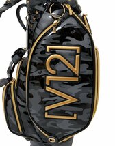 ★V12 GOLF STD V12 CAMO CADDY カモ柄 キャディバッグ（ブラック）9.5型 ヴィトゥエルヴ V122221-CB02★_画像4