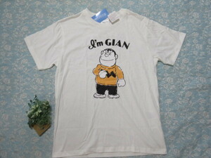 ☆新品【男L】ドラえもん☆I’ｍ GIAN ジャイアン両面プリントTシャツ白☆送料無料