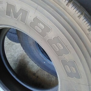 ★良品★ブリヂストン 23年製 トラック用タイヤ 4本セット 275/80R22.5 151/148J BRIDGESTONE M888 ［99］の画像9