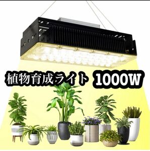 【植物育成ライト1000W】フルスペクトル　LED 観葉植物　屋内植物育成ライト　家庭菜園　簡単取り付け　家庭用ライト　