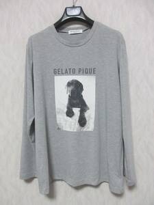 ジェラートピケ オム GELATO PIQUE HOMME 長袖 カットソー ロンT グレー M 亥4633