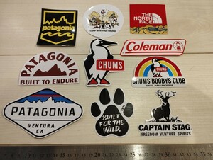  outdoor sticker 10 pieces set camp sticker camp Coleman coleman outdoor 