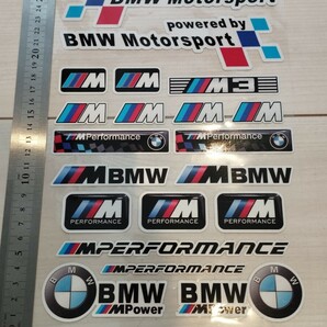 BMWステッカー 約20枚セット（1シート分）カーステッカー バイクステッカー 車ステッカー レーシングステッカー の画像2