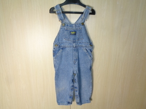 b1190*Osh Kosh B*GOSH Kids Denim overall * Oshkosh bigoshu size 3T indigo cotton 100% baby clothes 6D