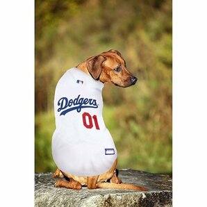 【XSサイズ】MLBオフィシャル 大谷翔平 ネーム入 ロサンゼルスドジャース ユニフォーム ペット用 LA Dodgers Dog&Cat Mesh Jerseyの画像3