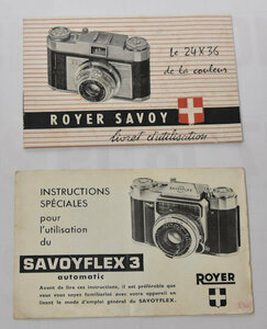 SAVOYFLEX 3 , ROYER SAVOY の説明書　フランス語