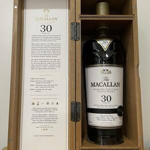 【未開栓】The MACALLAN ザ・マッカラン 30年 シェリーオーク 2021リリース ウイスキー 700ml 43% 箱付の画像1