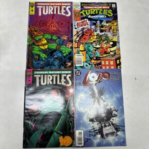 a0414-23.洋書 アメコミ TEENAGE MUTANT NINJA TURTLES 他 4冊 ミュータント・タートルズ American comics 当時物 レア collectorの画像1