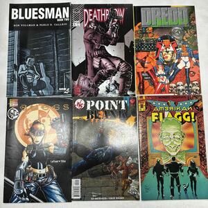 a0415-3.洋書 アメコミ BLUESMAN DEATHBLOW DREDD POINT BLANK 他 まとめ American comics SF 当時物 Collection 