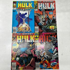 a0416-7. American Comics THE INCREDIBLE HULK 4 pcs. Hulk MARVELma- bell American COMICS that time thing rare Collection
