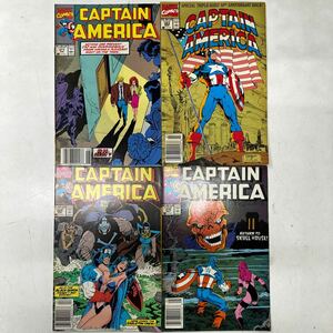 a0416-8.アメコミ CAPTAIN AMERICA 4冊 キャプテンアメリカ MARVEL マーベル American COMICS 当時物 レア Collection