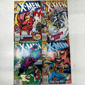 a0416-11. American Comics THE UNCANNY X-MEN #284~287 4 pcs. X men MARVELma- bell American COMICS that time thing rare Collection