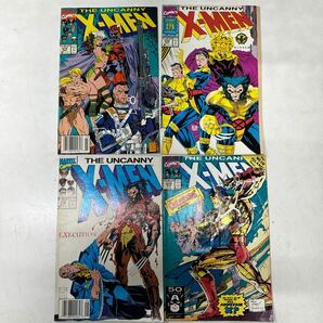 a0416-12.アメコミ THE UNCANNY X-MEN 4冊 エックスメン MARVEL マーベル American COMICS 当時物 レア Collectionの画像1