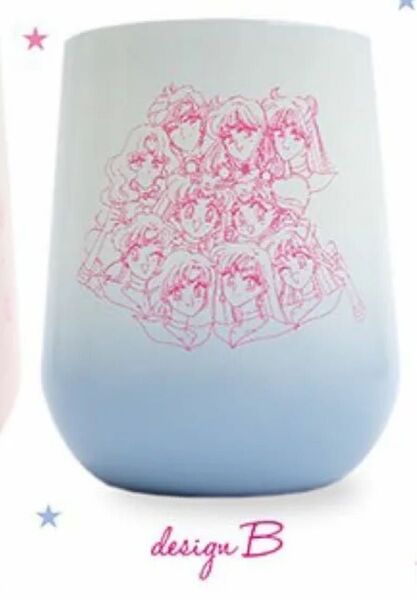 セーラームーンストアオリジナル グラデーションサーモラウンドタンブラー デザインB ブルー 未使用
