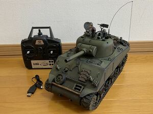 1/16 戦車 ラジコン HENGLONG m4a3シャーマン 塗装済み