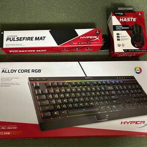 HyperX ゲーミングマウス　キーボード　マウスパッド