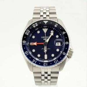  прекрасный товар SEIKO5 sports Seiko пять спорт 4R34-00A0 SBSC003 самозаводящиеся часы наручные часы мужской голубой 