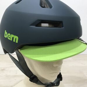bern ヘルメット BRENTWOOD 2.0 Lサイズ 59-62cm マットミュートティールバイザー[C3043]の画像5